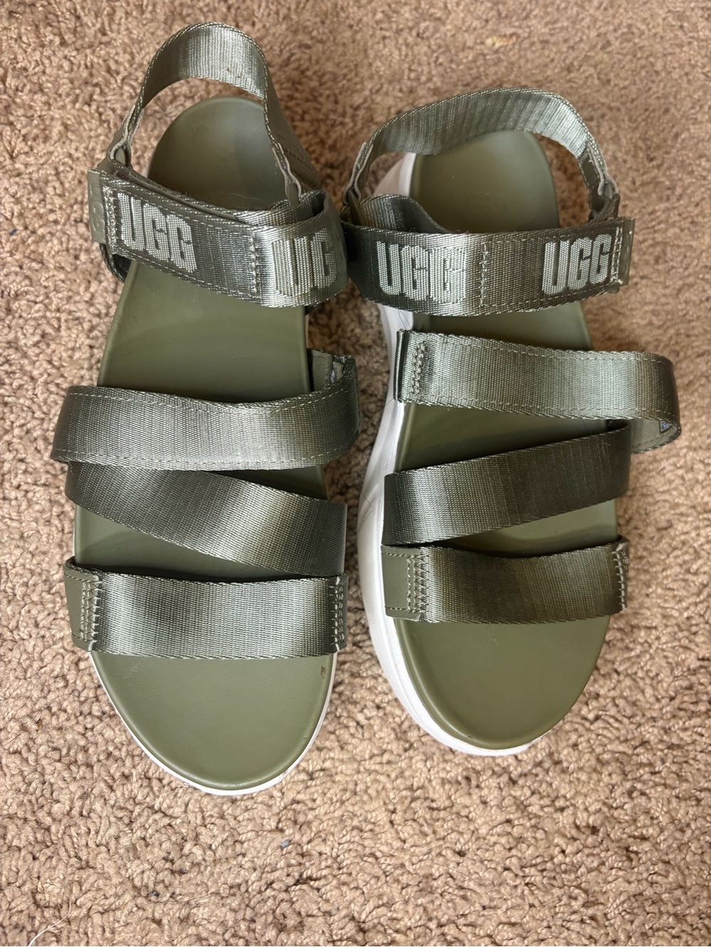 UGG Olive Strappy Sport Sandals